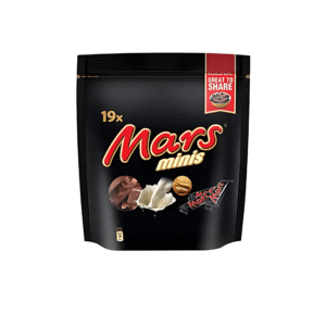 Buy Mars Minis 247g in Bangladesh. Authentic imported bite-sized Mars chocolates perfect for snacking, gifting, or sharing from SADIQ Essentials.