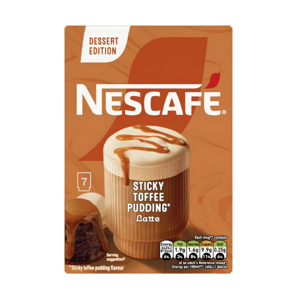 Nescafé Sticky Toffee Pudding Latte Instant Coffee Sachets