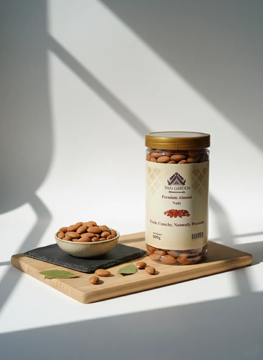 Premium Almond Nuts 500g Jar - Image 2